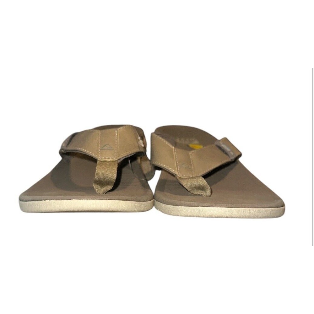 Size 10 Men's Reef Santa Ana Flip Flop Beach Sandals Tan Sand New - Picture 5 of 7